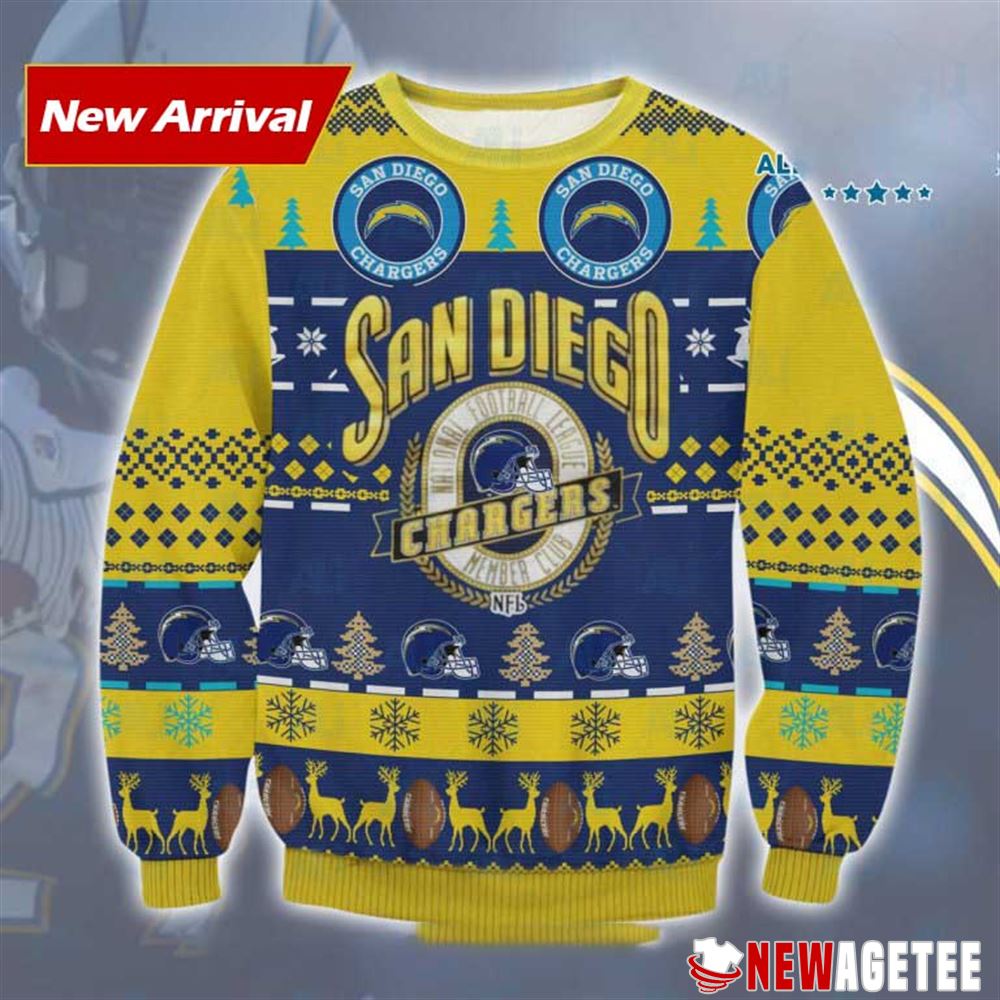 San Diego Chargers Ugly Christmas Sweater San Diego Chargers Ugly Christmas Sweater