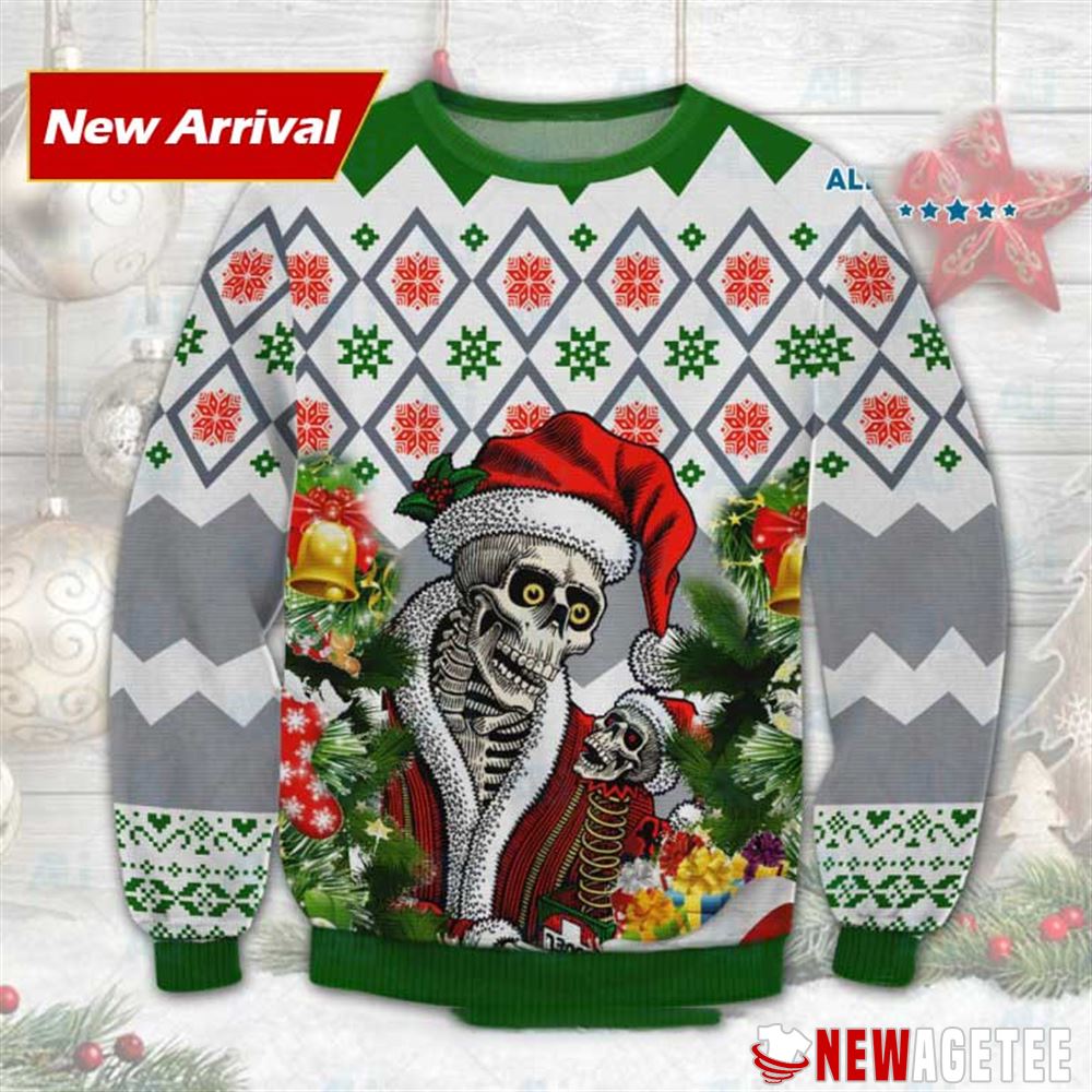 Santa Skull Ugly Christmas Sweater Santa Skull Ugly Christmas Sweater