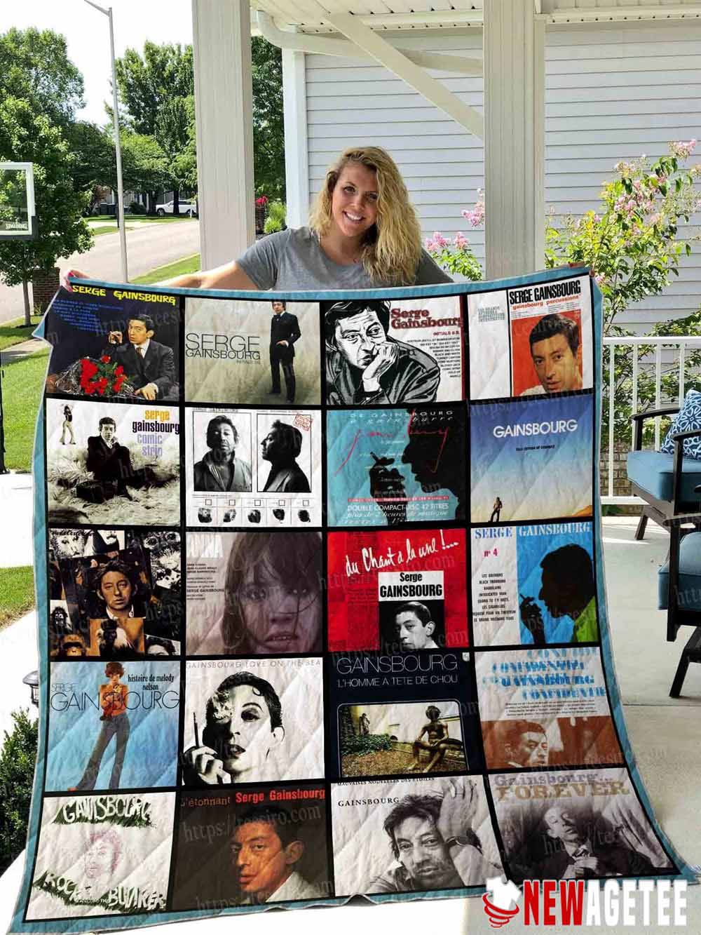 Serge Gainsbourg Queen Size Fleece Blanket