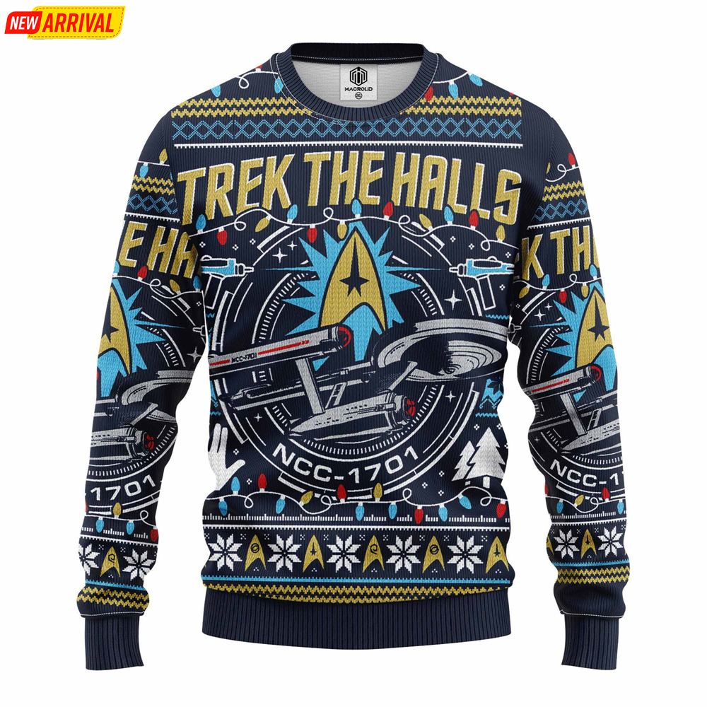 Star Trek The Halls Ugly Christmas Sweater