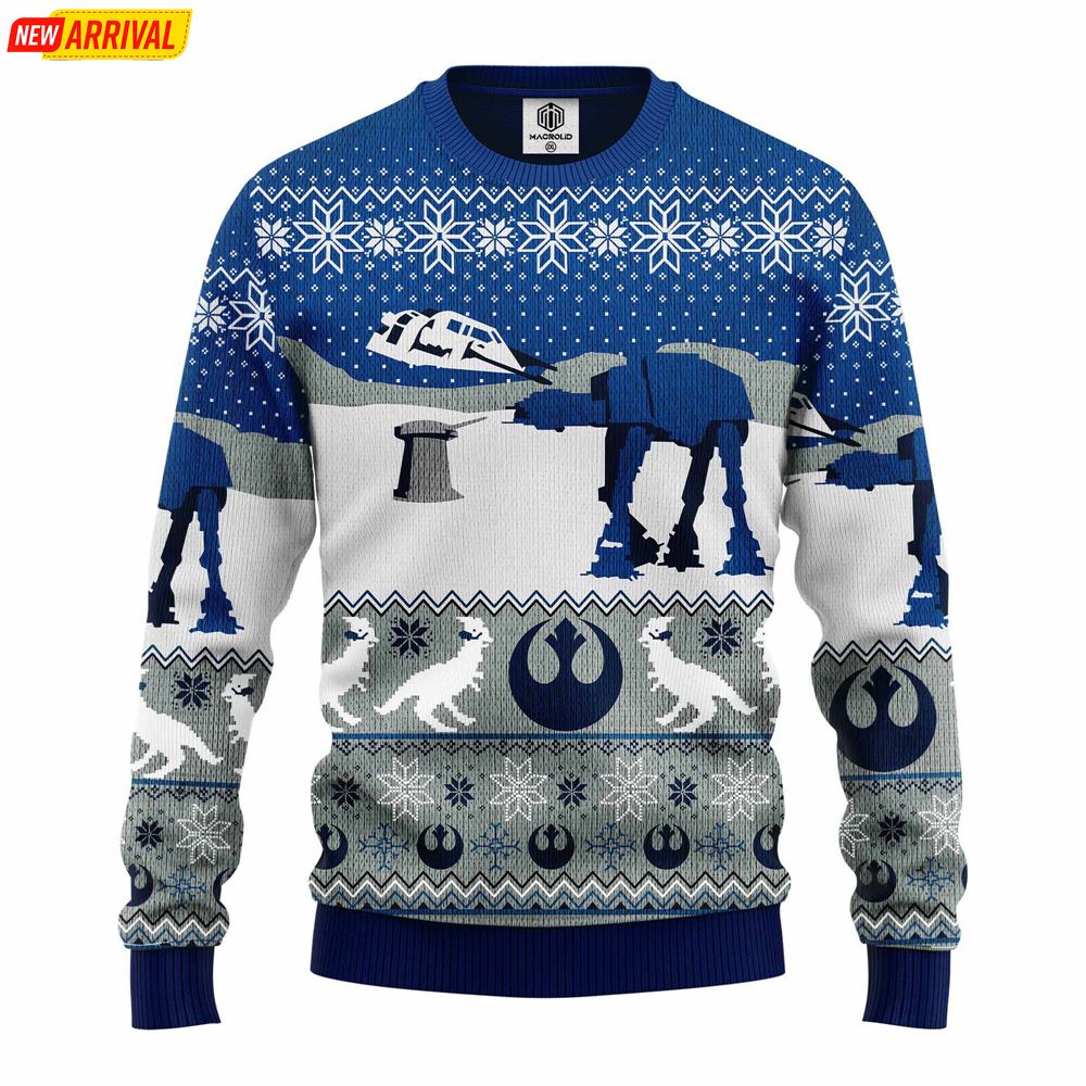 Star Wars Blue Winter Ugly Christmas Sweater