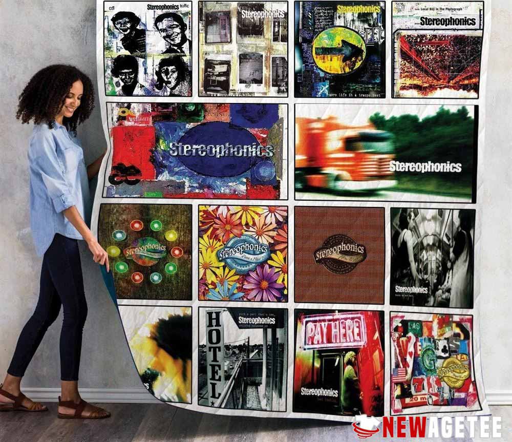 Stereophonics Singles Fleece Quilt Blanket Rock Music Gifts