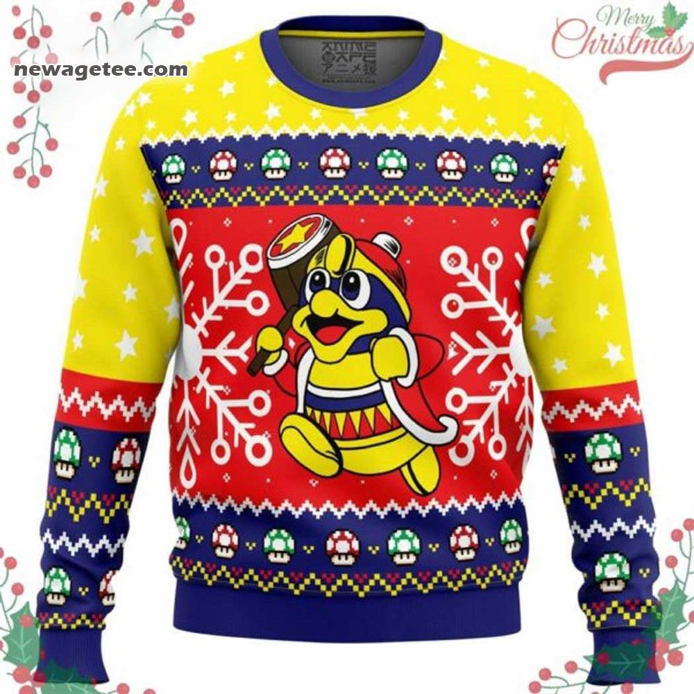 Super Mario King Dedede Ugly Christmas Sweater Super Mario King Dedede Ugly Christmas Sweater