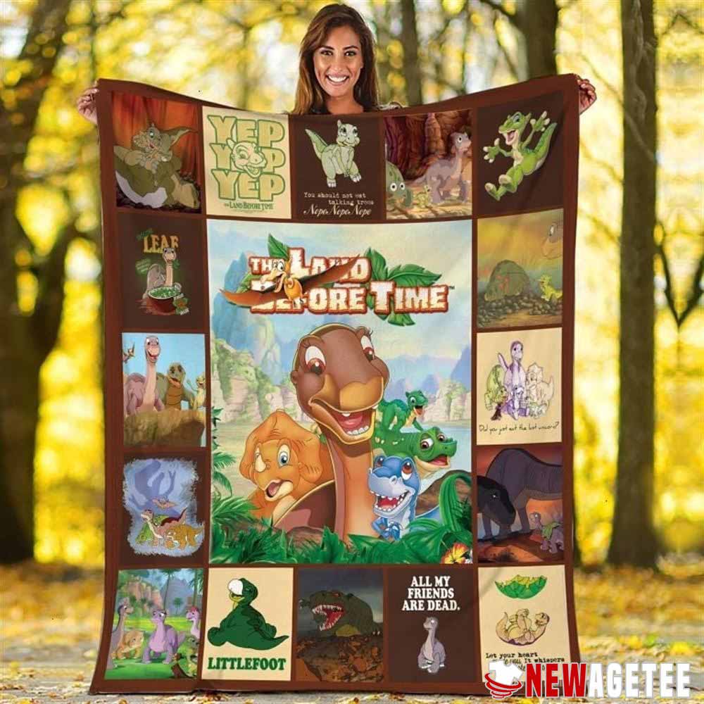 The Land Before Time Cera Littlefoot Ducky Queen Fleece Blanket