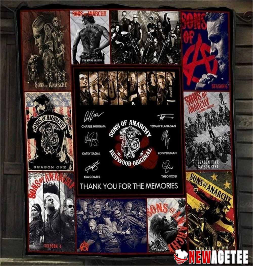 The Sons Of Anarchy 13th Anniversary Fleece Throw Blanket
