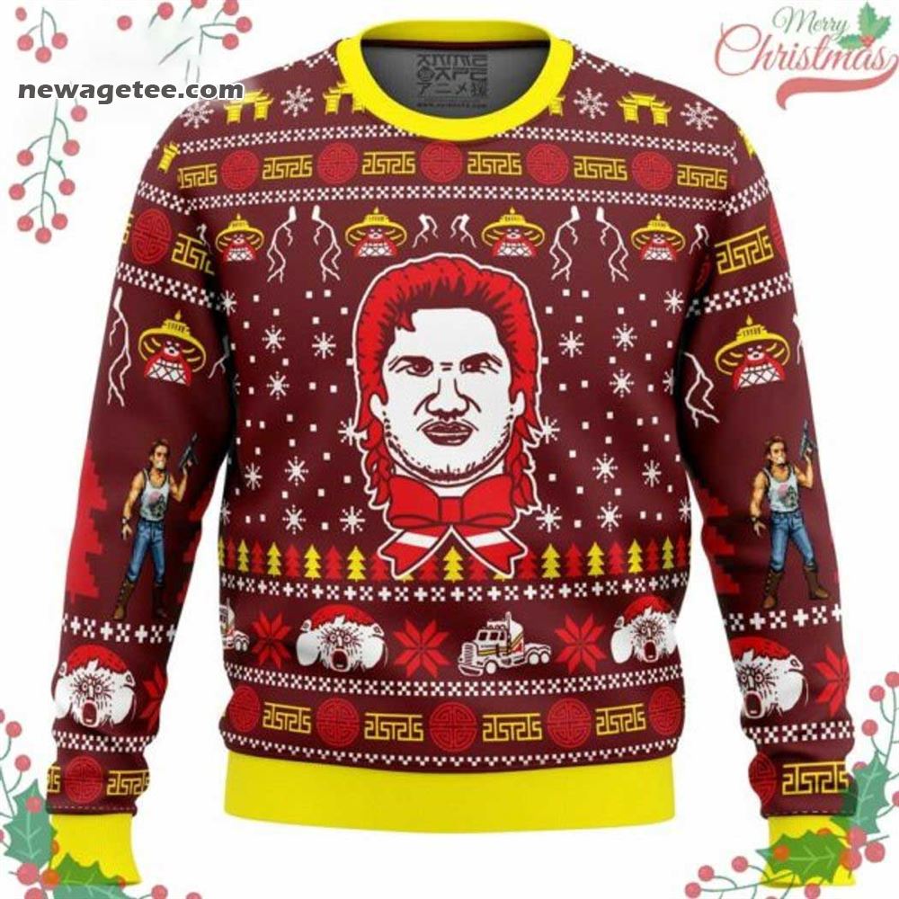 The Thing Russell For The Holidays Big Trouble In Little China Ugly Christmas Sweater The Thing Russell For The Holidays Big Trouble In Little China Ugly Christmas Sweater