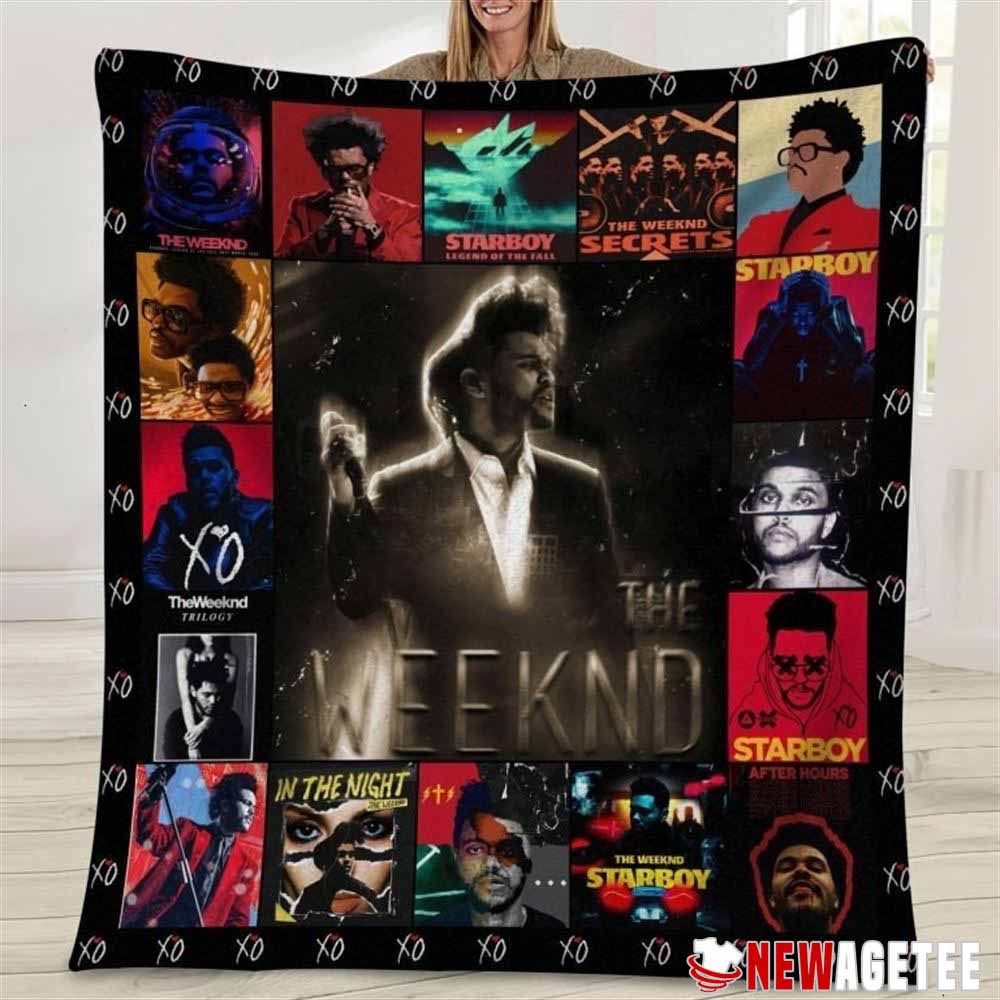 The Weeknd Albums Cover Pendleton Sherpa Fleece Blanket
