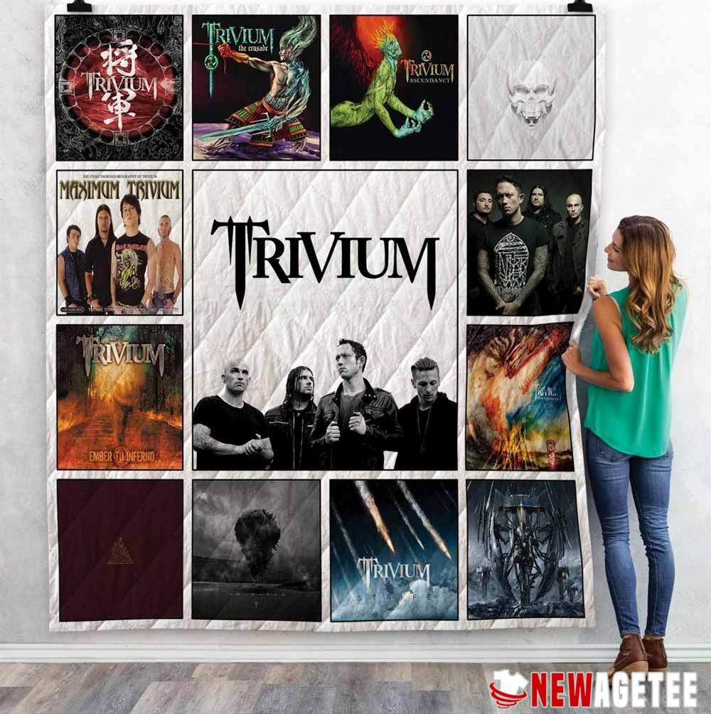 Trivium Queen Fleece Blanket Gift For Fan Trivium Queen Fleece Blanket Gift For Fan