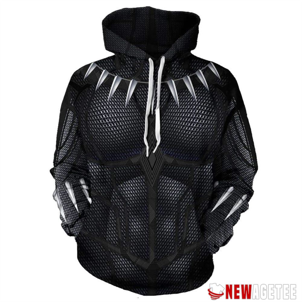 Wakanda Black Panther Vibranium Weave Cosplay Unisex Hoodie