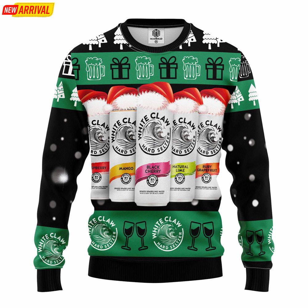 White Claw Beer Ugly Christmas Sweater White Claw Beer Ugly Christmas Sweater