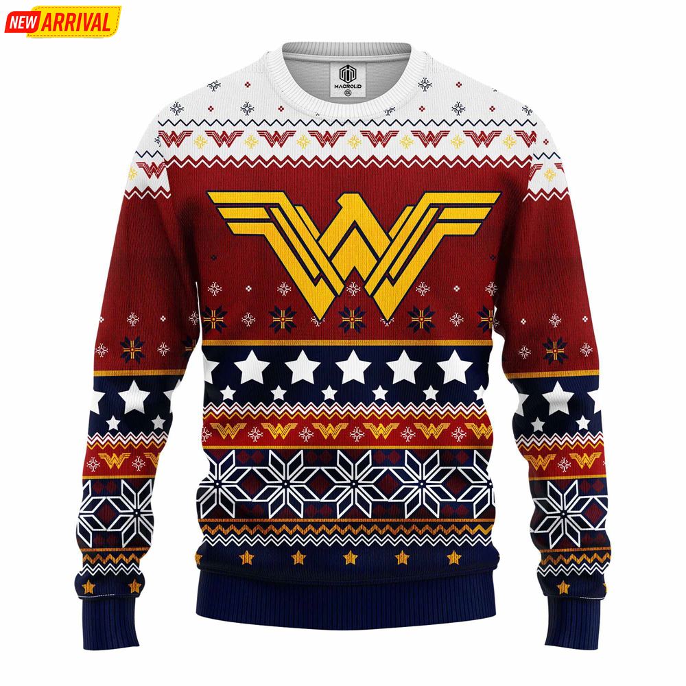 Wonder Woman Christmas Sweater Wonder Woman Christmas Sweater