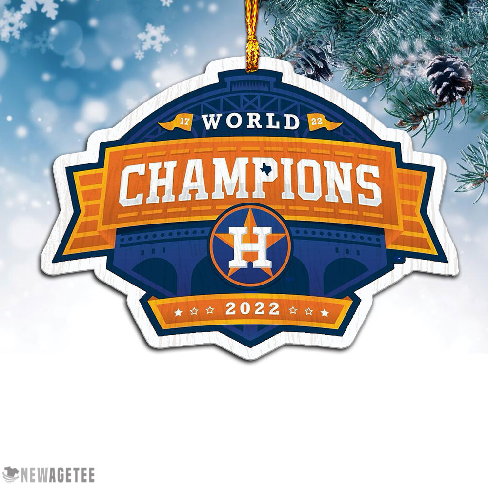 Official Logo Houston Astros 2022 World Series Champions Christmas Ornament Xmas Tree Decor