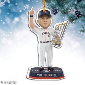 wood ornament yuli gurriel houston astros 2022 world series champions christmas wood ornament