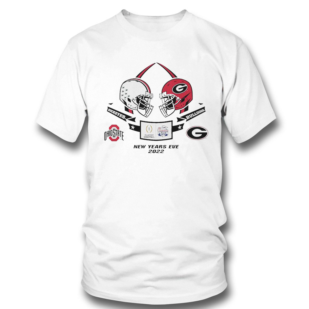 Georgia Bulldogs Vs Ohio State Buckeyes 2022 Cfp Chick Fil A Peach Bowl New Years Eve Shirt Hoodie