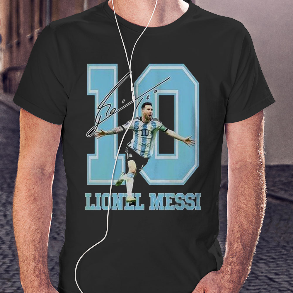 Argentina Lionel Messi Shirt Premium Soccer 2022 Official Argentina Football Shirt Hoodie