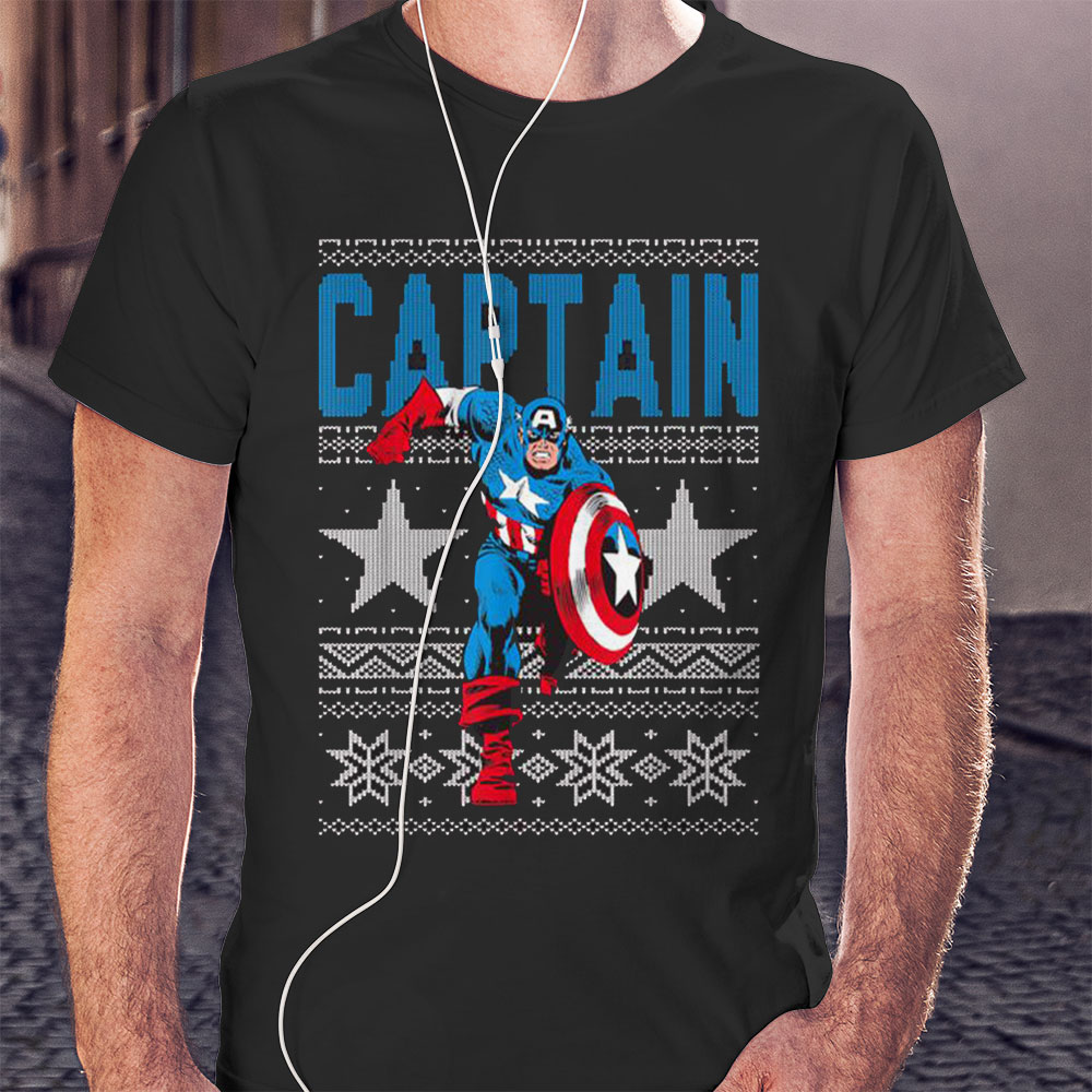 Captain American Stars Ugly Christmas Sweater Shirt