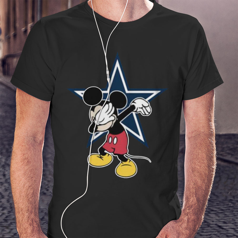 Dabbing Mickey Disney Dallas Cowboys Nfl Football Shirt