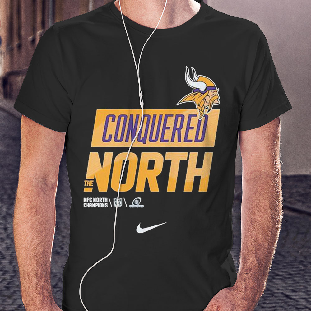 Minnesota Vikings Nike Conquered The North 2022 Nfc North Division Champions Shirt Hoodie