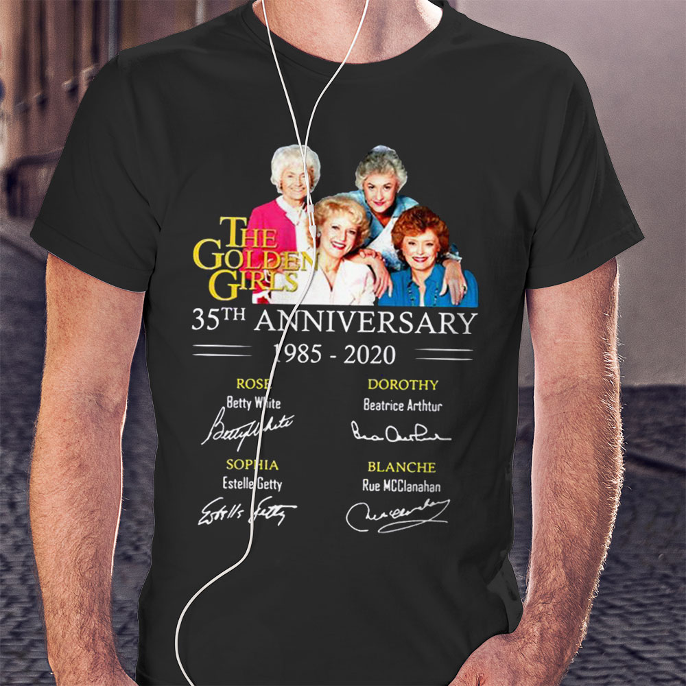 Pink Rose Bea Arthur Cool Golden Girls Signatures Shirt Hoodie