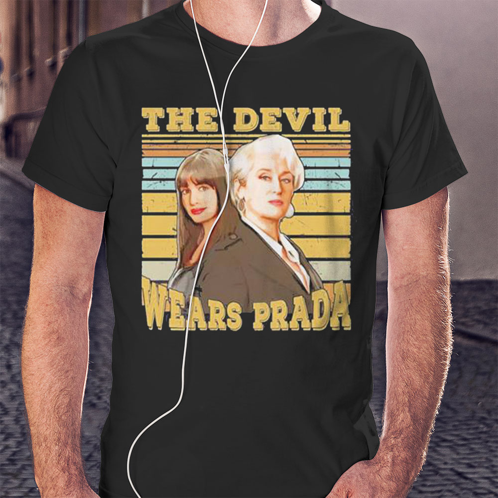 Sunset Design The Devil Wears Prada Retro Vintage Shirt Hoodie