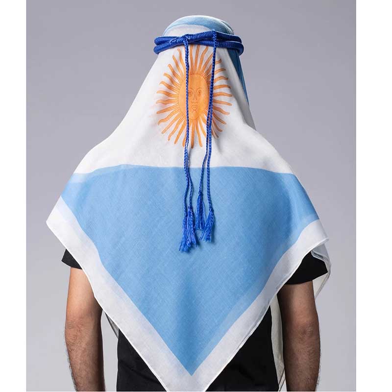 America National Flag Ghutra 2022 World Cup Keffiyeh Headscarf Ghutra Scarf