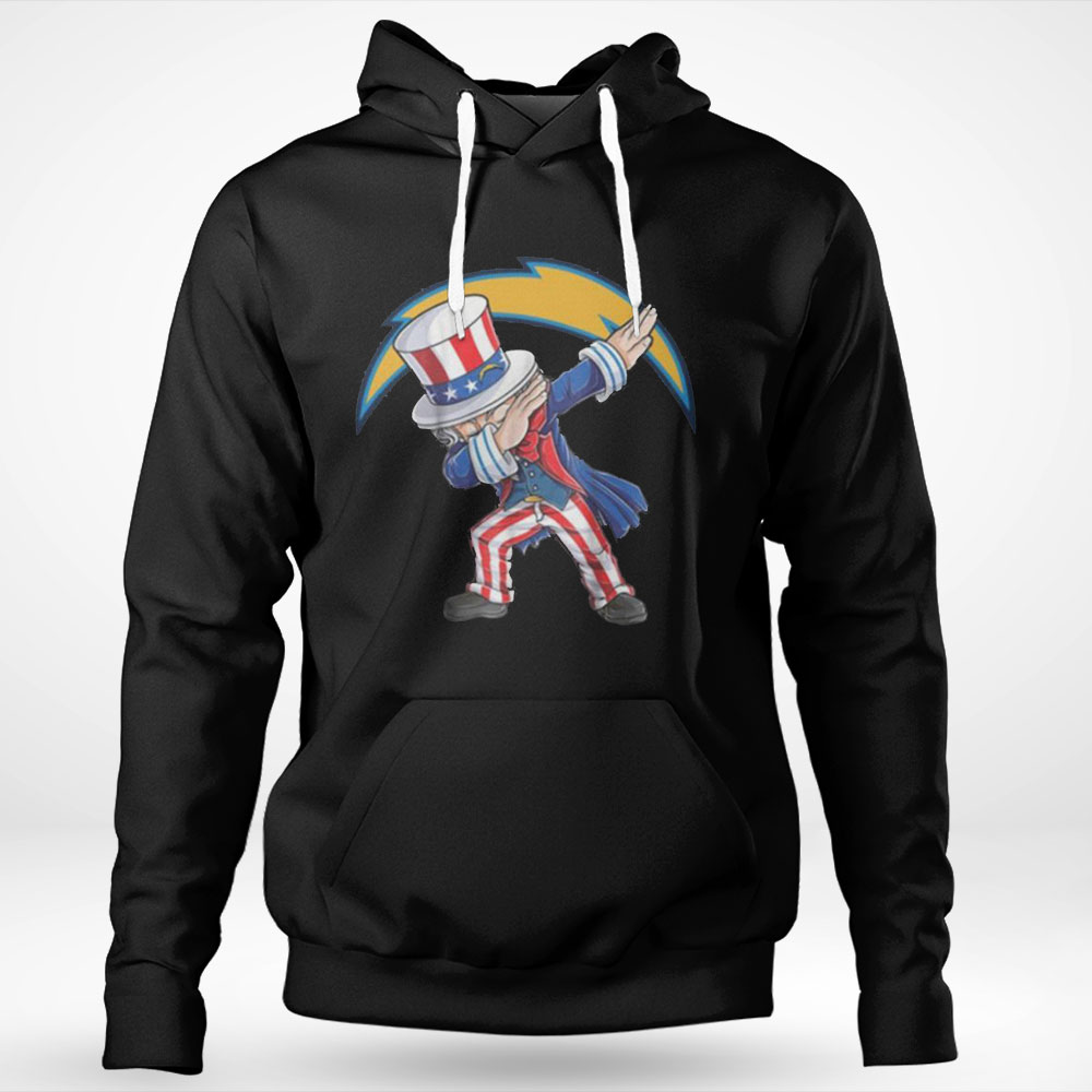 Dabbing Uncle Sam The Fourth Of July Los Angeles Chargers Nfl Football Shirt