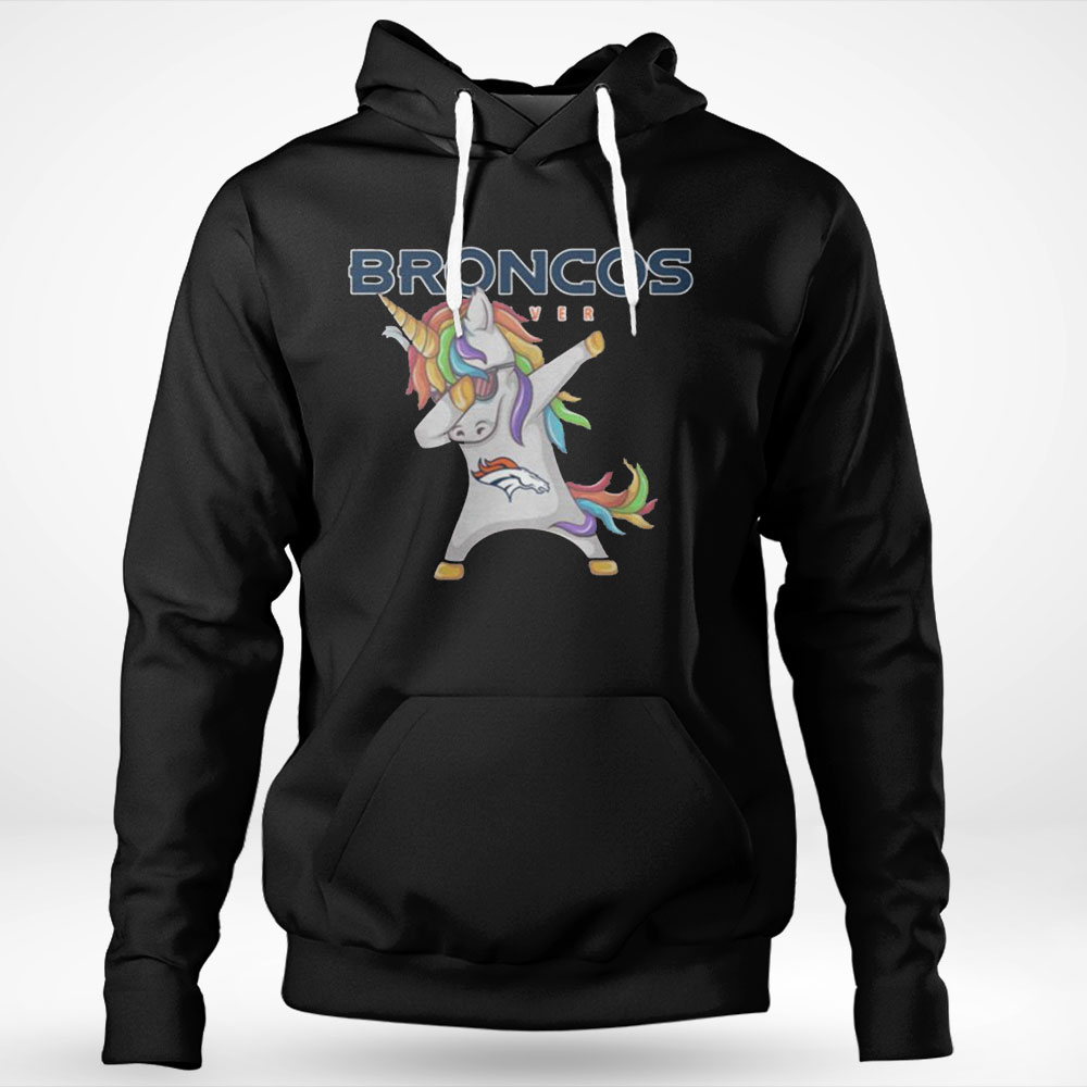 Funny Unicorn Dabbing Denver Broncos Nfl Football Shirt