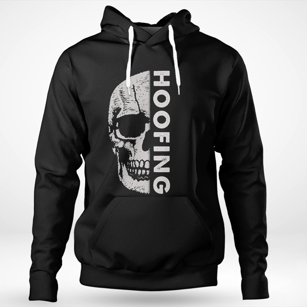 Half Of Skull Hoofing Shirt