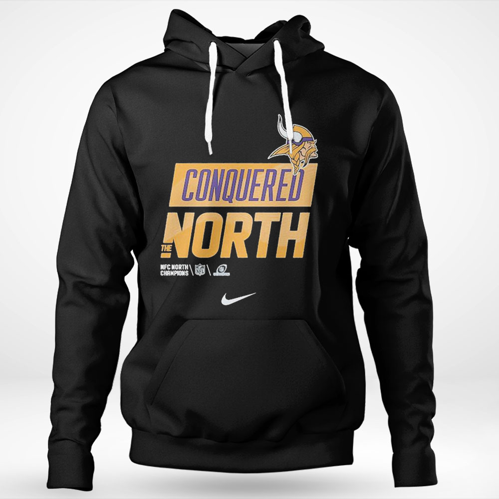 Minnesota Vikings Nike Conquered The North 2022 Nfc North Division Champions Shirt Hoodie