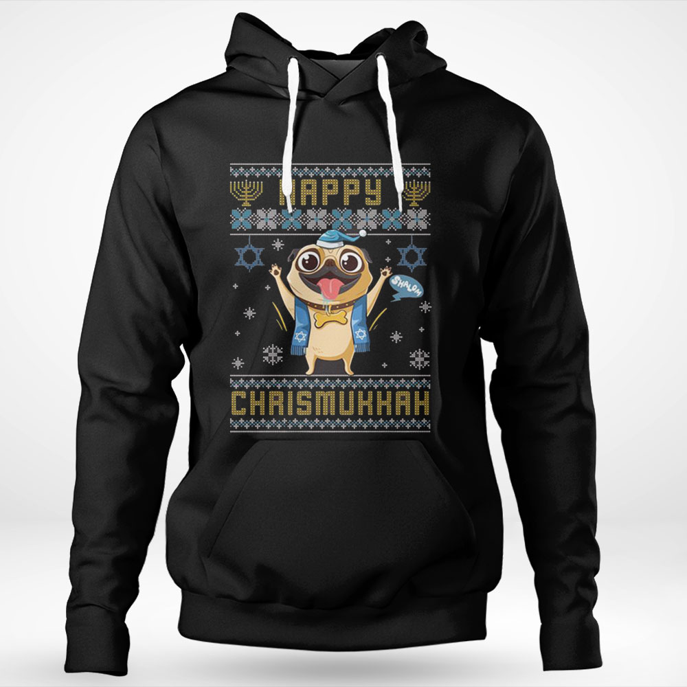 Pug Hanukkah Happy Chrismukkah Shirt