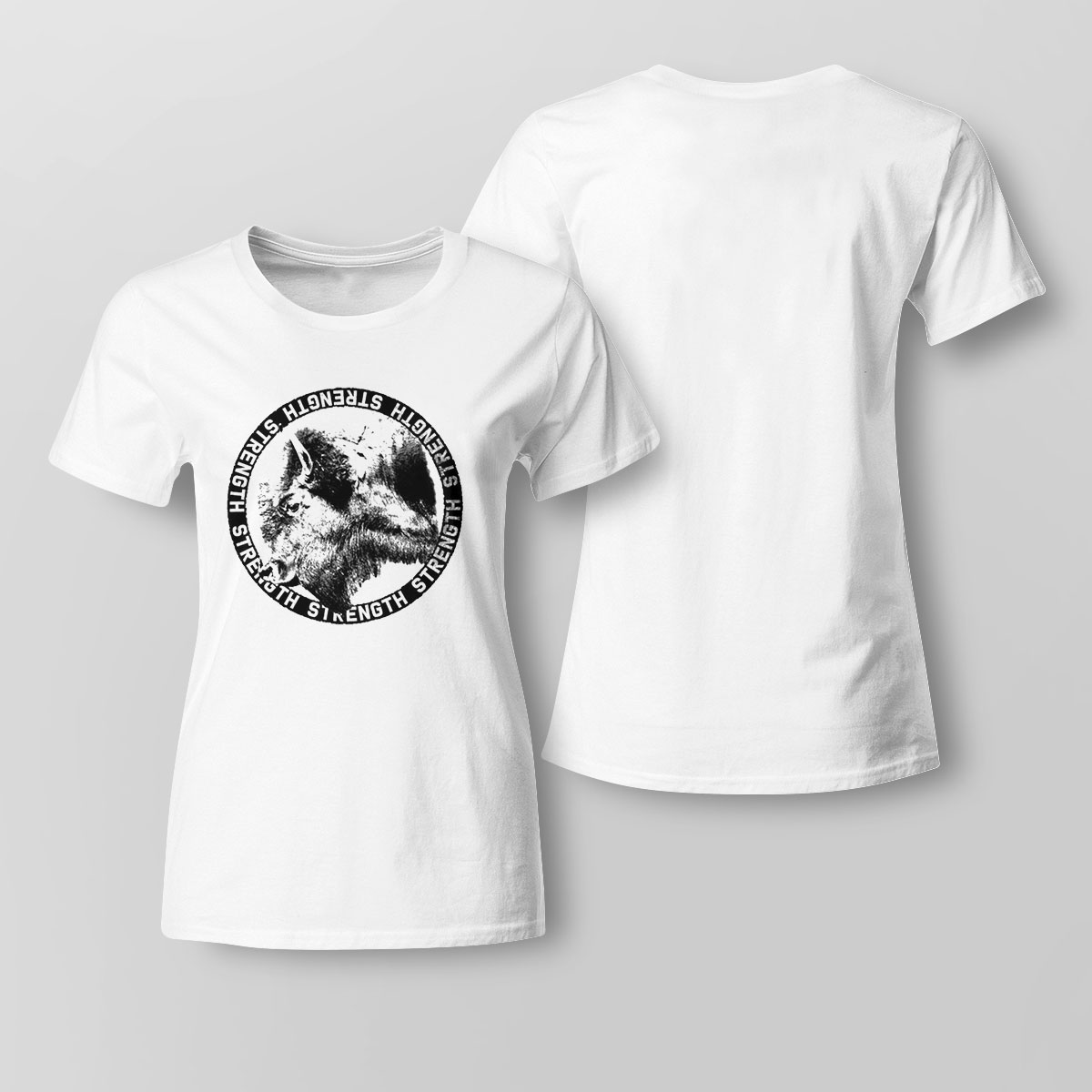 Buffalo Strength Logo Shirt Hoodie