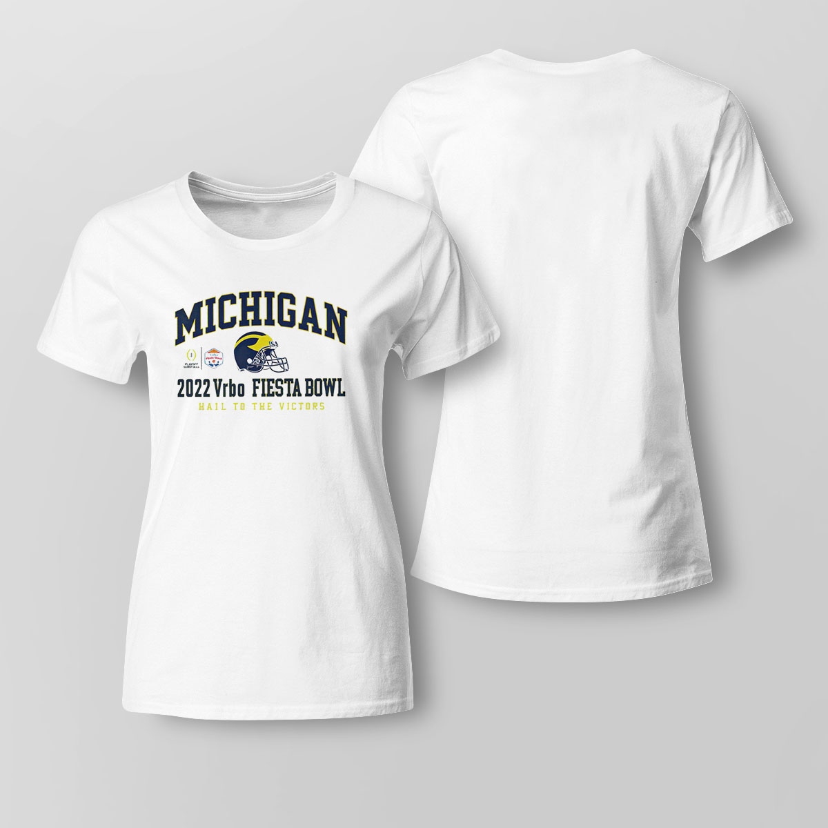 Michigan Wolverines Vrbo Fiesta Bowl Hail To The Victors 2022 Shirt Hoodie