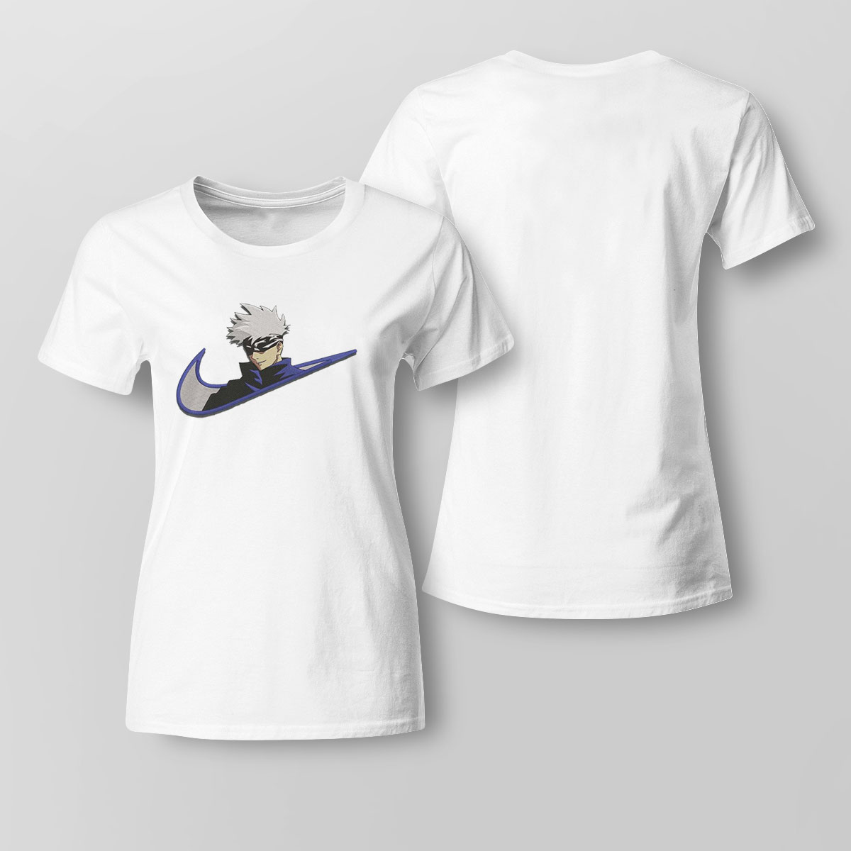 Nike Logo X Satoru Gojo From Anime Jujutsu Kaisen Logo For Otaku Gym Shirt Hoodie