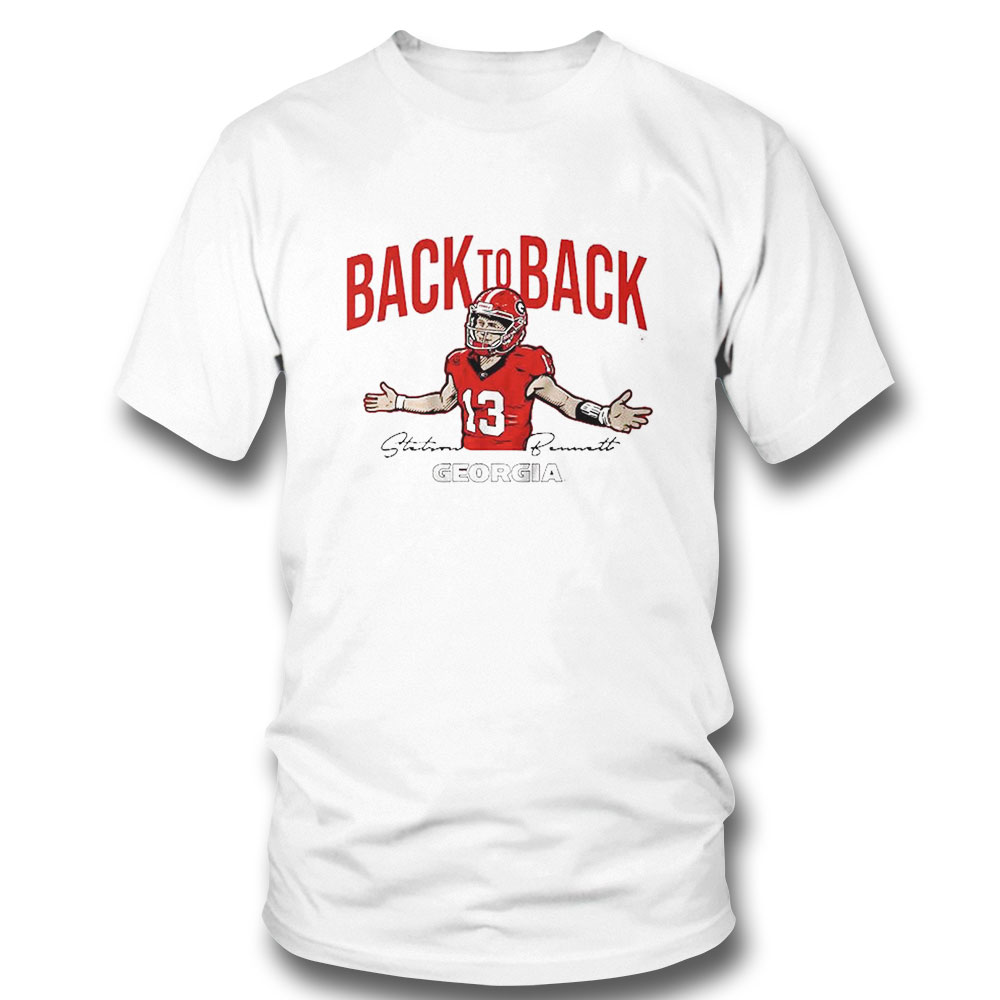 Georgia Football Stetson Bennett Iv Back To Back Shirt Hoodie