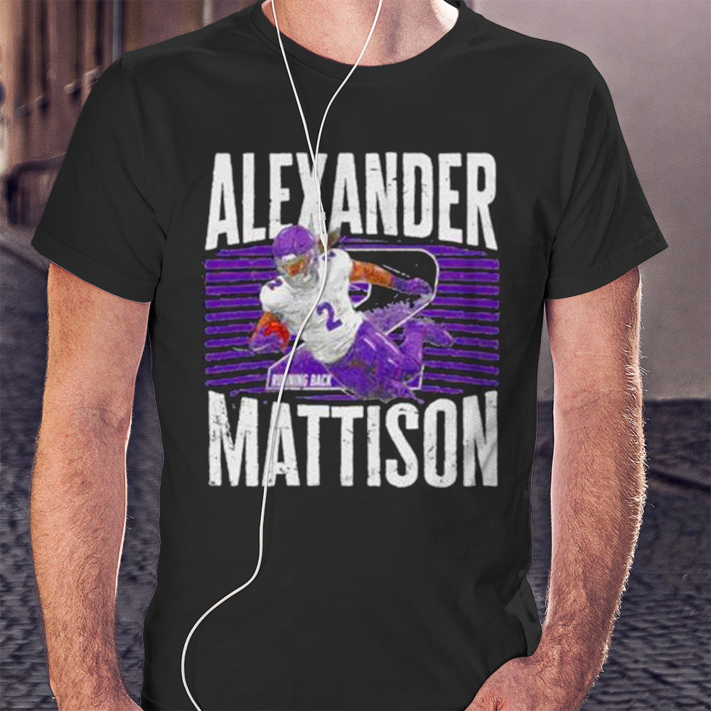 Alexander Mattison 2 Running Back Minnesota Vikings Leap Shirt