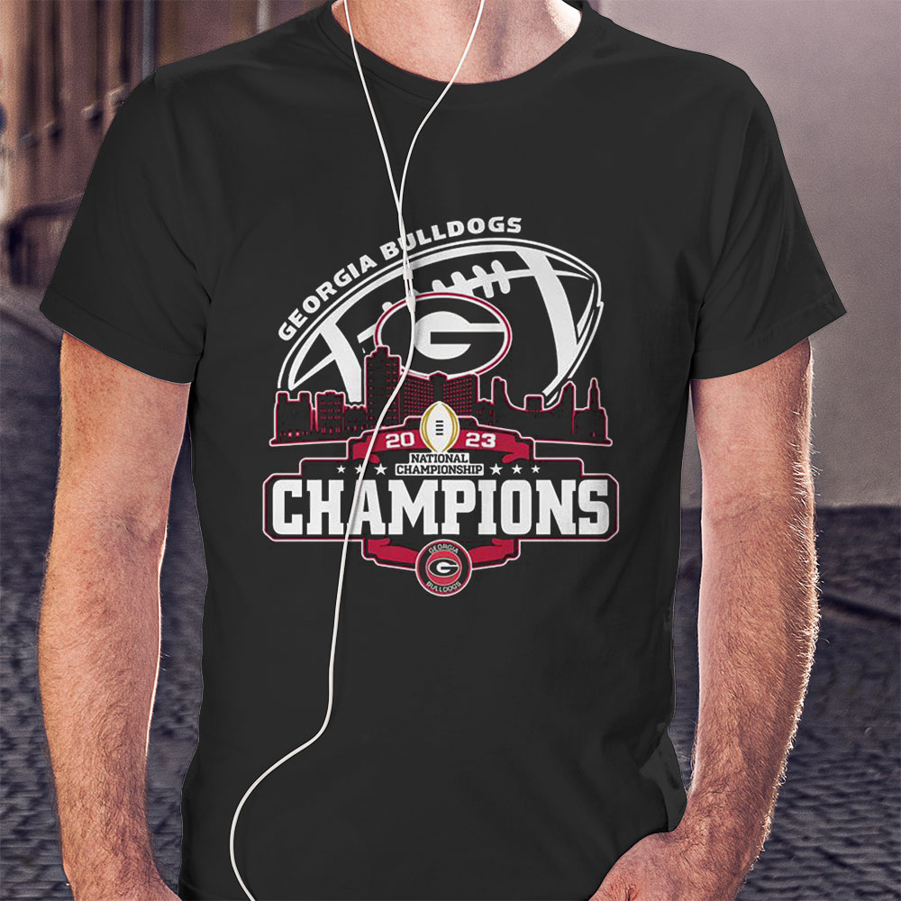 Georgia Bulldogs Skyline 2023 National Championship Champions Shirt