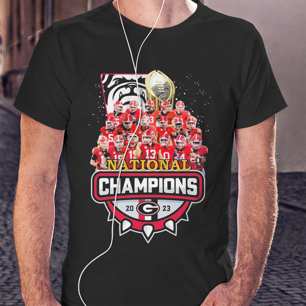 Georgia Bulldogs Team 2023 National Champions Shirt
