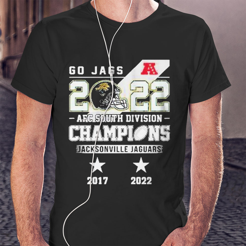 Jacksonville Jaguars Go Jags 2022 Afc South Division Champions Shirt
