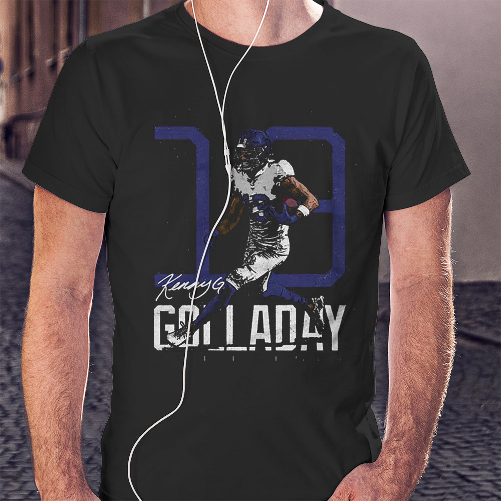 Kenny Golladay New York Giants Bold Number Signature Shirt