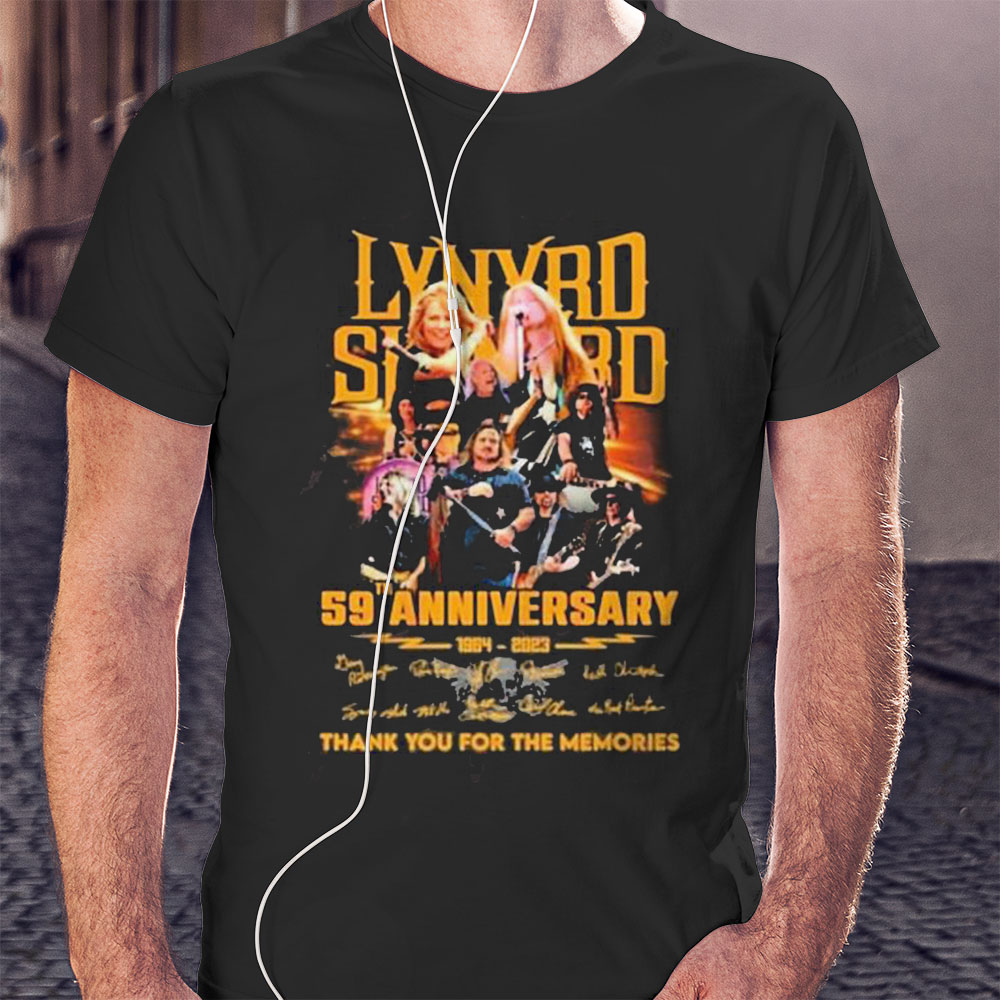 Lynyrd Skynyrd 59th Anniversary Thank You For The Memories 1964 2023 Shirt Longsleeve