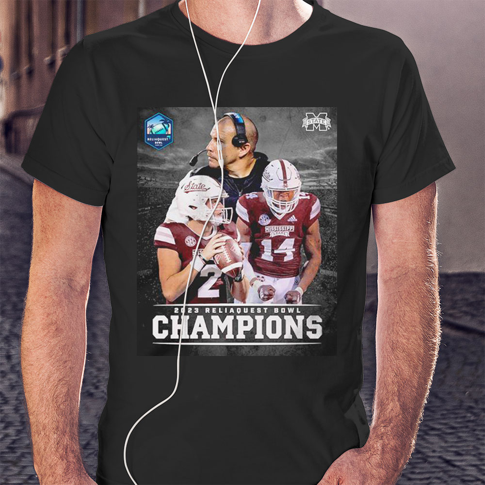 Mississippi State Bulldogs 2023 Reliaquest Bowl Champions Shirt
