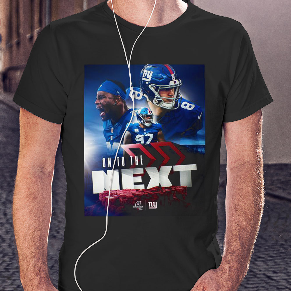 New York Giants On To The Next Divisional Round 2023 Shirt