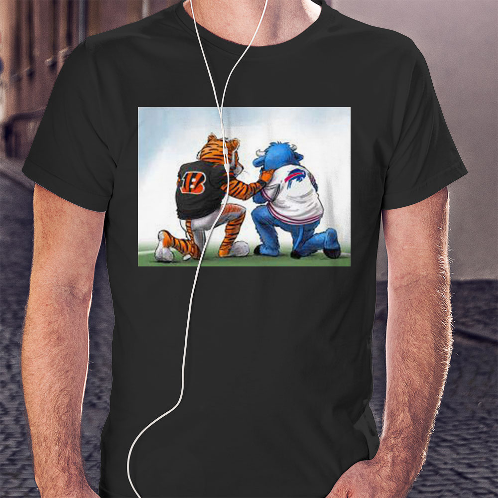 Official Bills And Bengals Pray For 3 Damar Hamlin Mafia Shirt