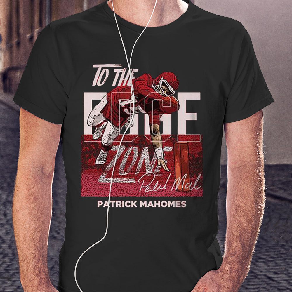 Patrick Mahomes Kansas City Chiefs Edge Zone Signature Shirt