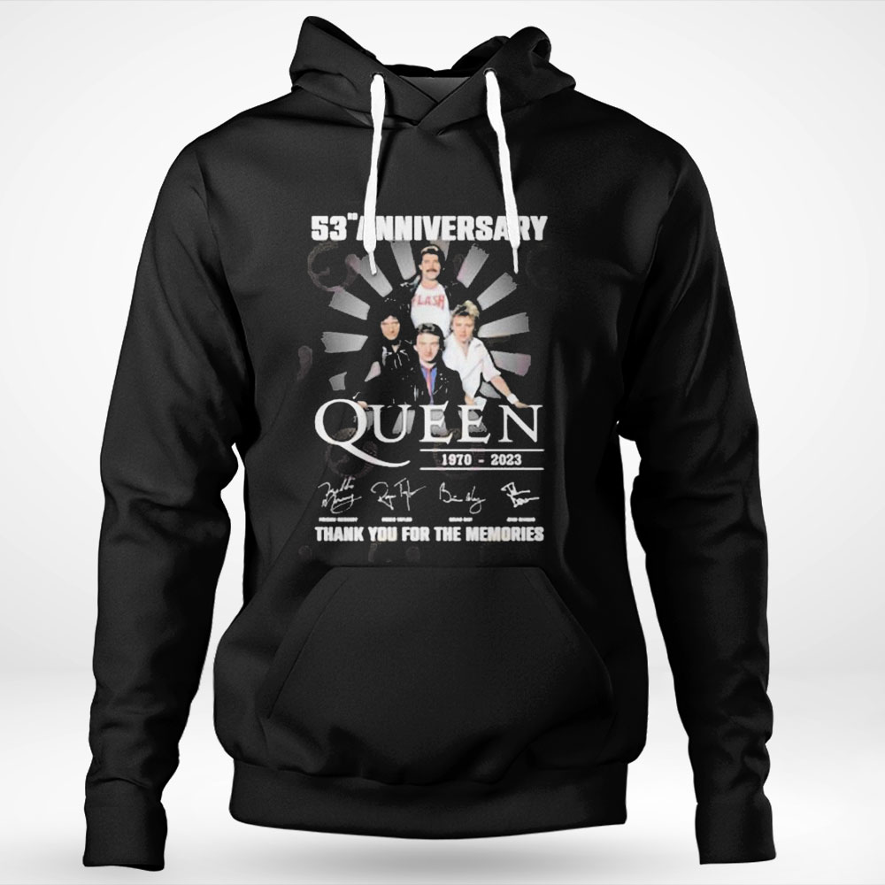 53rd Anniversary 1970 2023 Queen Thank You For The Memories Shirt Longsleeve