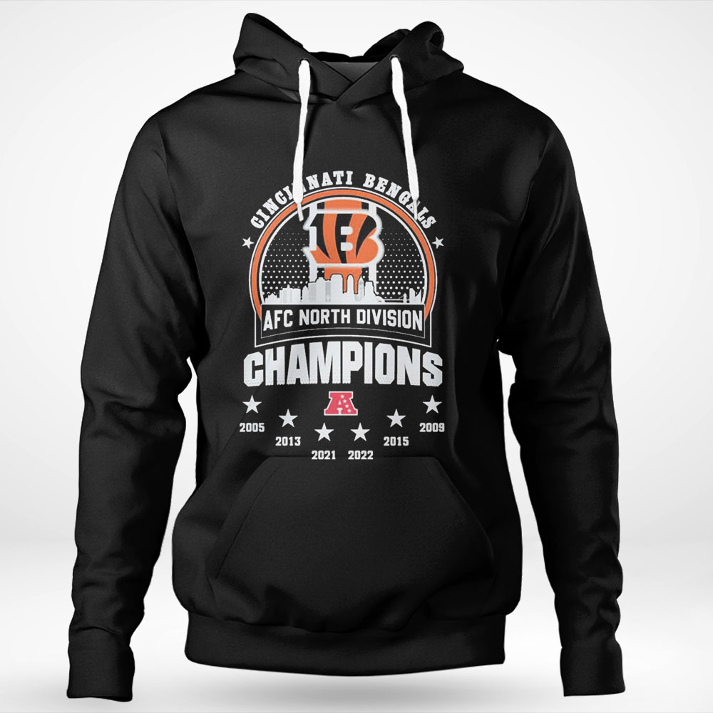Cincinnati Bengals 2022 Afc North Division Champions Skyline Shirt