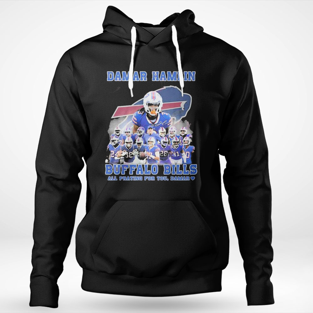 Damar Hamlin Buffalo Bills All Praying For You Damar Signature Shirt Longsleeve