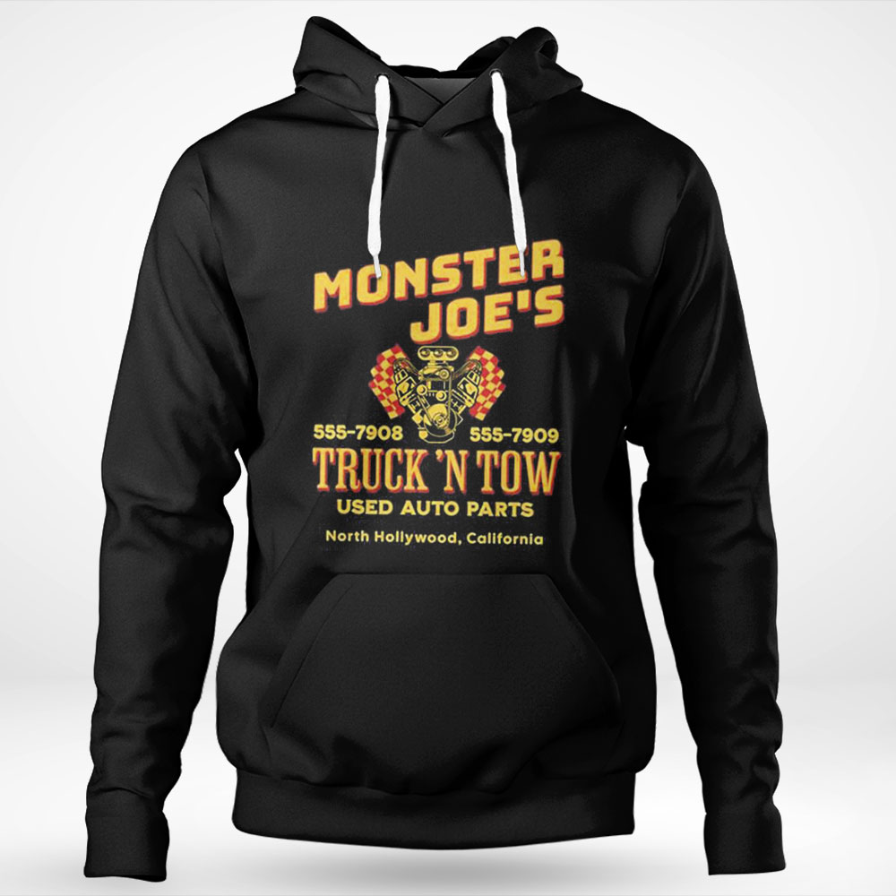 Monster Joes Truck N Tow Retro Pulp Fiction Shirt Hoodie