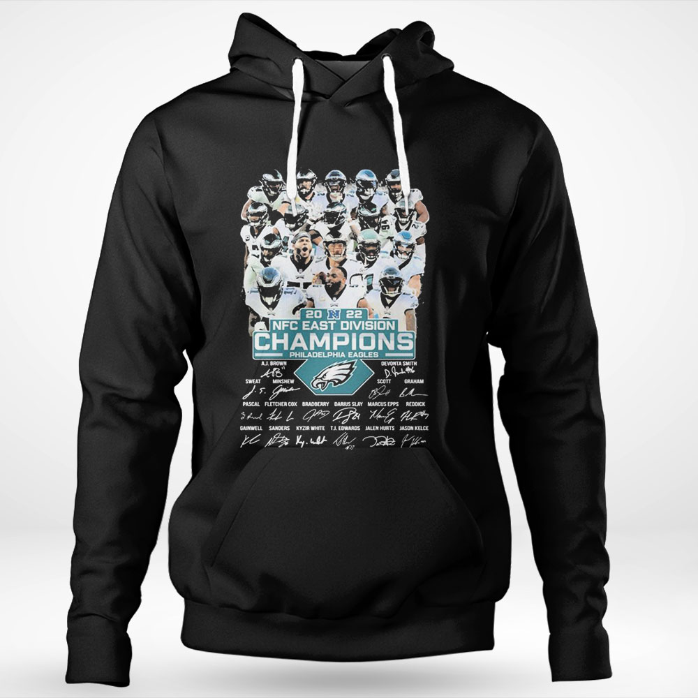 Philadelphia Eagles Team 2022 Nfc East Champions Signatures Shirt
