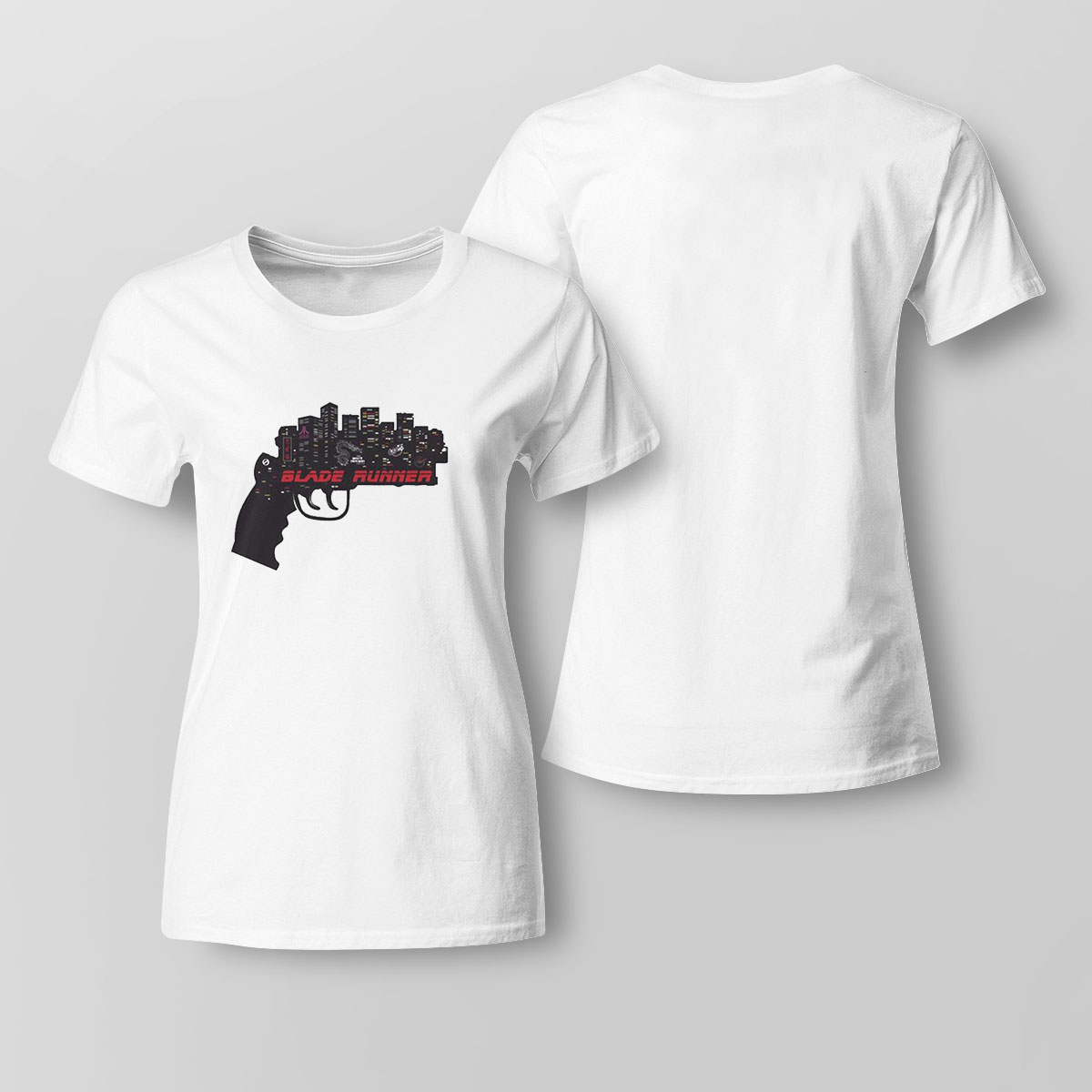 Gun Art Rick Deckard Blaster Blade Runner 1982 Shirt Hoodie